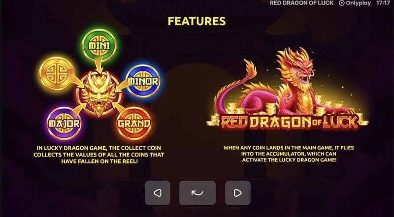 Red Dragon of Luck - Mini, Minor, Major ve Grand Jackpotlar
